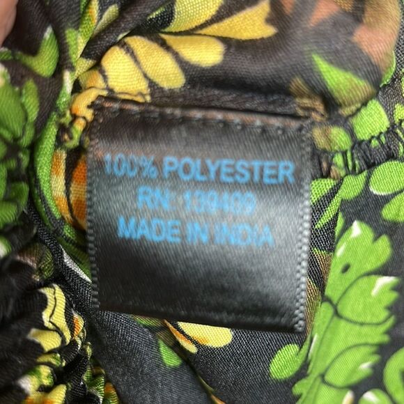 Colorful jungle leopard print high waist wide leg pants 2X - Picture 8 of 16